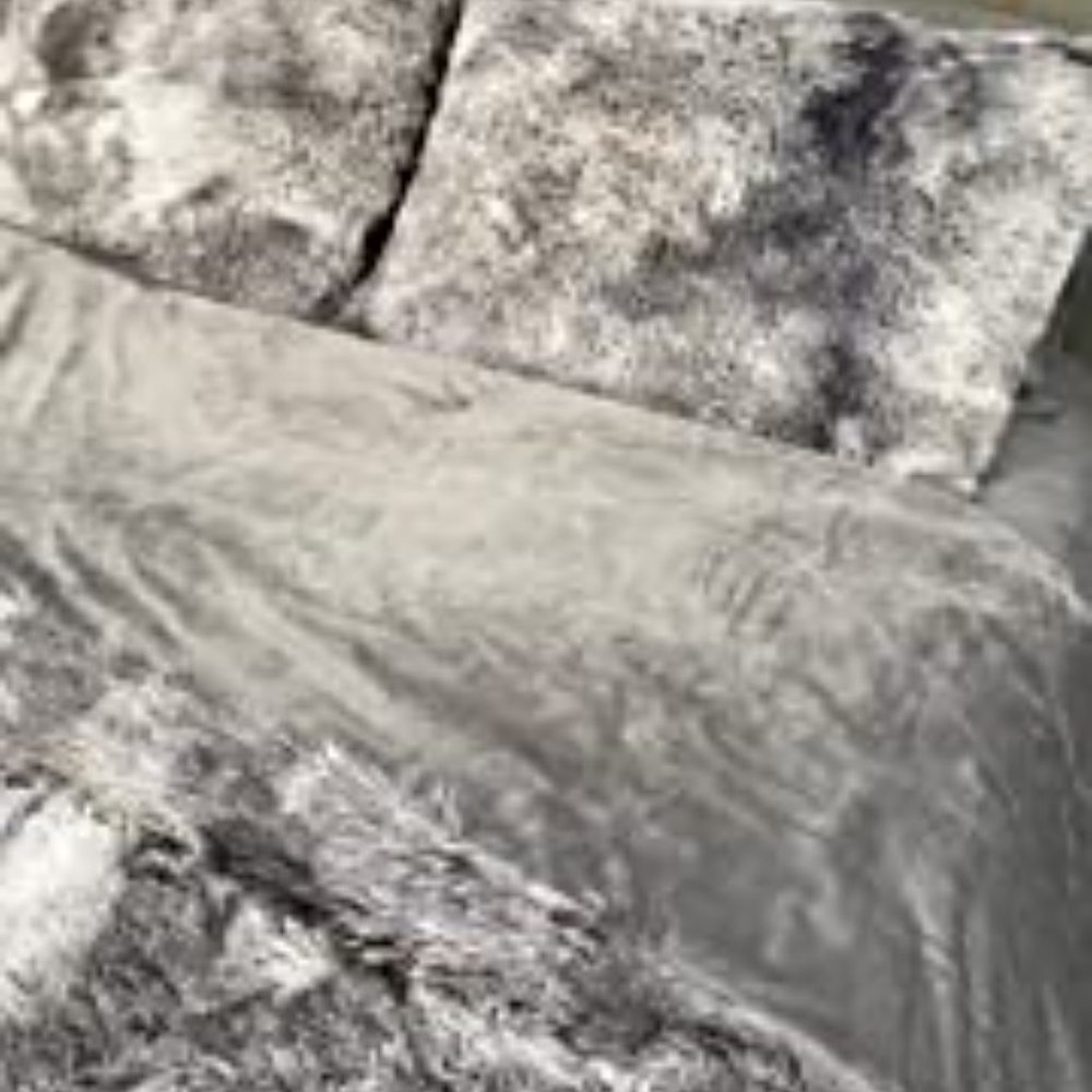 NEW Shaggy Fluffy Faux Fur Duvet Cover Set Button Closure Velvety Bedding Set - Picture 2 of 9